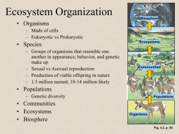 PPT: Intro to Biodiversity and Diversity indices