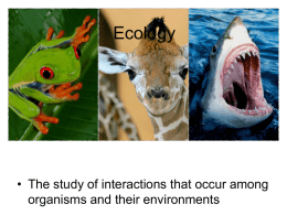 Ecology- Relationships (website).