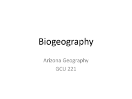 Arizona Biogeography
