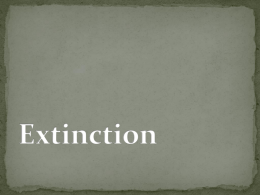 Natural Causes of Extinction