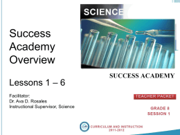 Success Academy 1-6