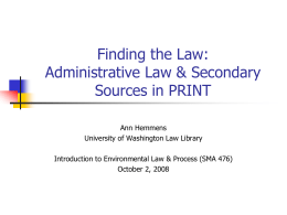 PowerPoint slideshow - Gallagher Law Library