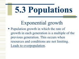 5.3 Populations