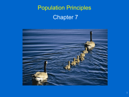 POPULATION PRINCIPLES