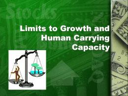 Limits to Growth and Human Carrying Capacity