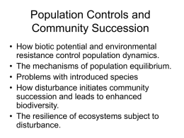 Population Growth and Controls