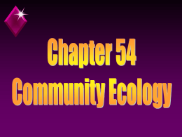 Community Ecology - Crestwood Local Schools