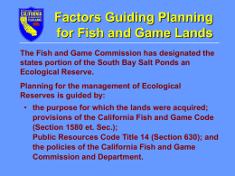 Slide 1 - South Bay Salt Pond Restoration Project