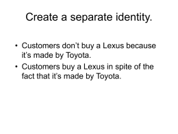 Create a separate identity.