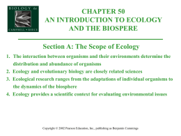 Organismal Biology/50A