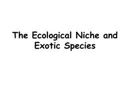 02-Ecological Niche student handout