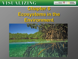 Chp. 6: “Ecosystems and Evolution”