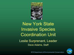 New York State Invasive Species Coordination Unit