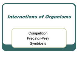 Interactions of Organisms