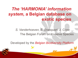 ISEIA, a Belgian non-native species assessment protocol