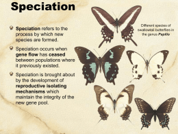 Speciation - cayugascience