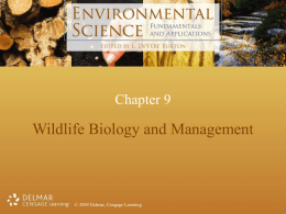 Ch 9 Wildlife Biology Management