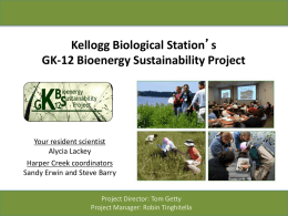 HS Bioenergy Project Intro