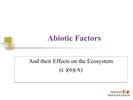 Lesson 06b Abiotic Factors PPT