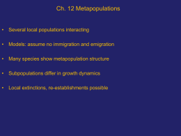 metapopulations