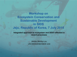 Workshop on Ecosystem Conservation and Sustainable