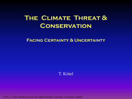 The Climate Threat & Conservation Planning