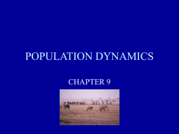 POPULATION DYNAMICS