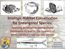 Strategic Habitat Conservation for Endangered Species