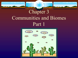 CH 3 and 4Comm and Biomes 2013