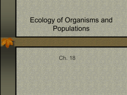 Ch. 18-20 Ecology Unit