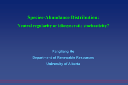 Species-Abundance Distribution