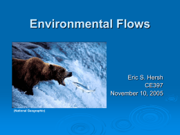 Environmental Flows Overheads