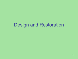 Design and Restoration