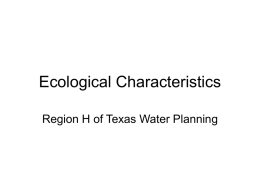 Ecological Characteristics