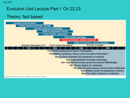 Evolution Lecture Part 1