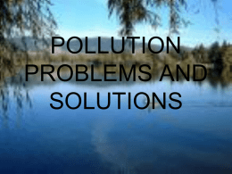 pollution and solutions