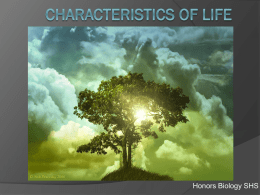 Characteristics of Life/Hierarchy Notes