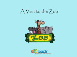 PowerPoint: Presentation with Audio: A Visit to the Zoo