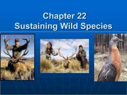 Chapter 22-Sustaining Wild Speciesx