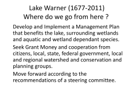 Warner Dam 1670-2011 - Friends Of Lake Warner