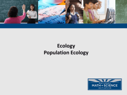 Population Ecology PPT - NMSI