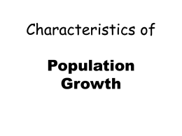 Characteristics of population growth ppx
