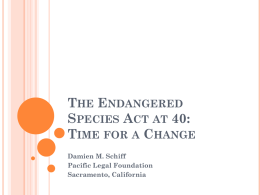 The Endangered Species Act at 40