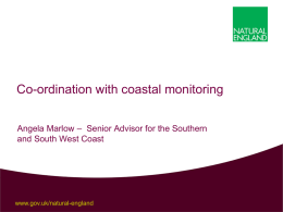 A. Marlow - Co-ordination with Coastal Monitoring