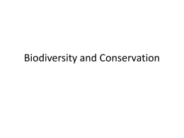 Biodiversity and Conservation ppt