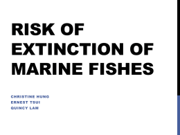 Risk of Extinction of Marine Fishes