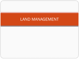 LAND MANAGEMENT - lakeland.k12.nj.us