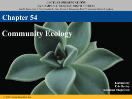 Community Ecology - Anderson School District 5