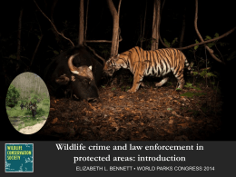 Wildlife crime and law enforcement in protected areas: introduction