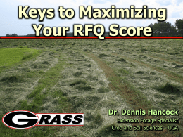 Pasture Management to Reduce Weed Competition